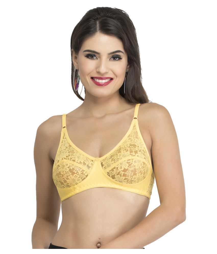 Buy Docare Cotton Minimizer Bra Yellow Online at Best Prices in India Snapdeal