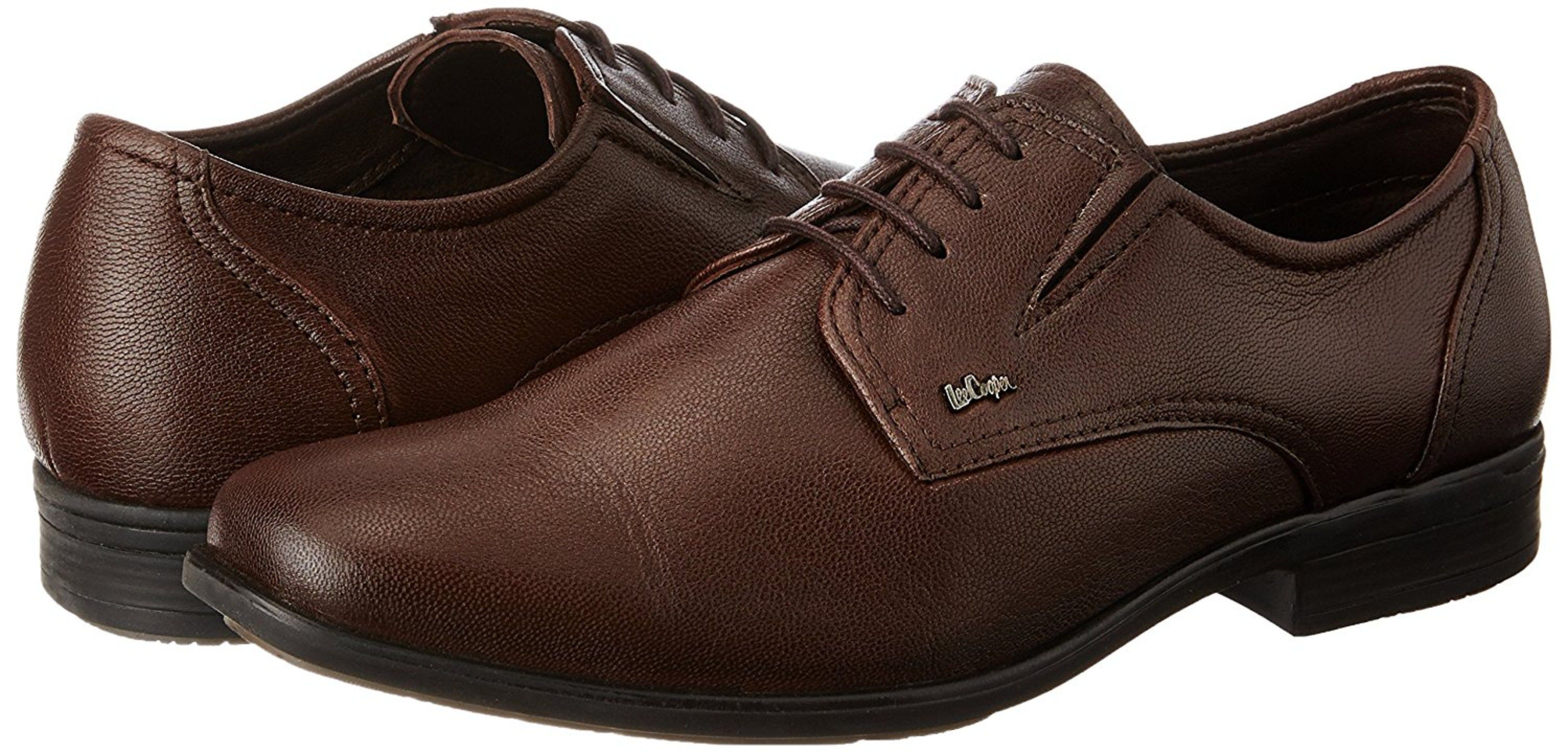 Lee Cooper Derby Genuine Leather Brown Formal Shoes Price in India- Buy ...