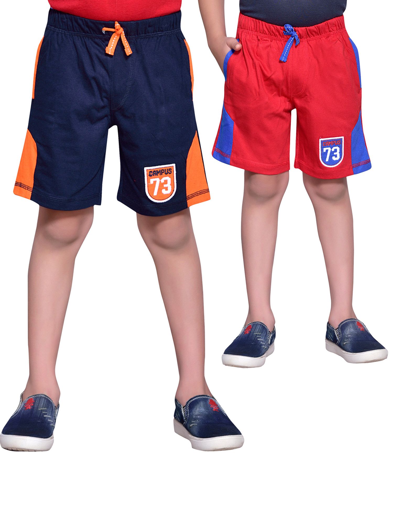 BOYS NAVY AND RED SHORTS - PACK OF 2 - Buy BOYS NAVY AND RED SHORTS ...