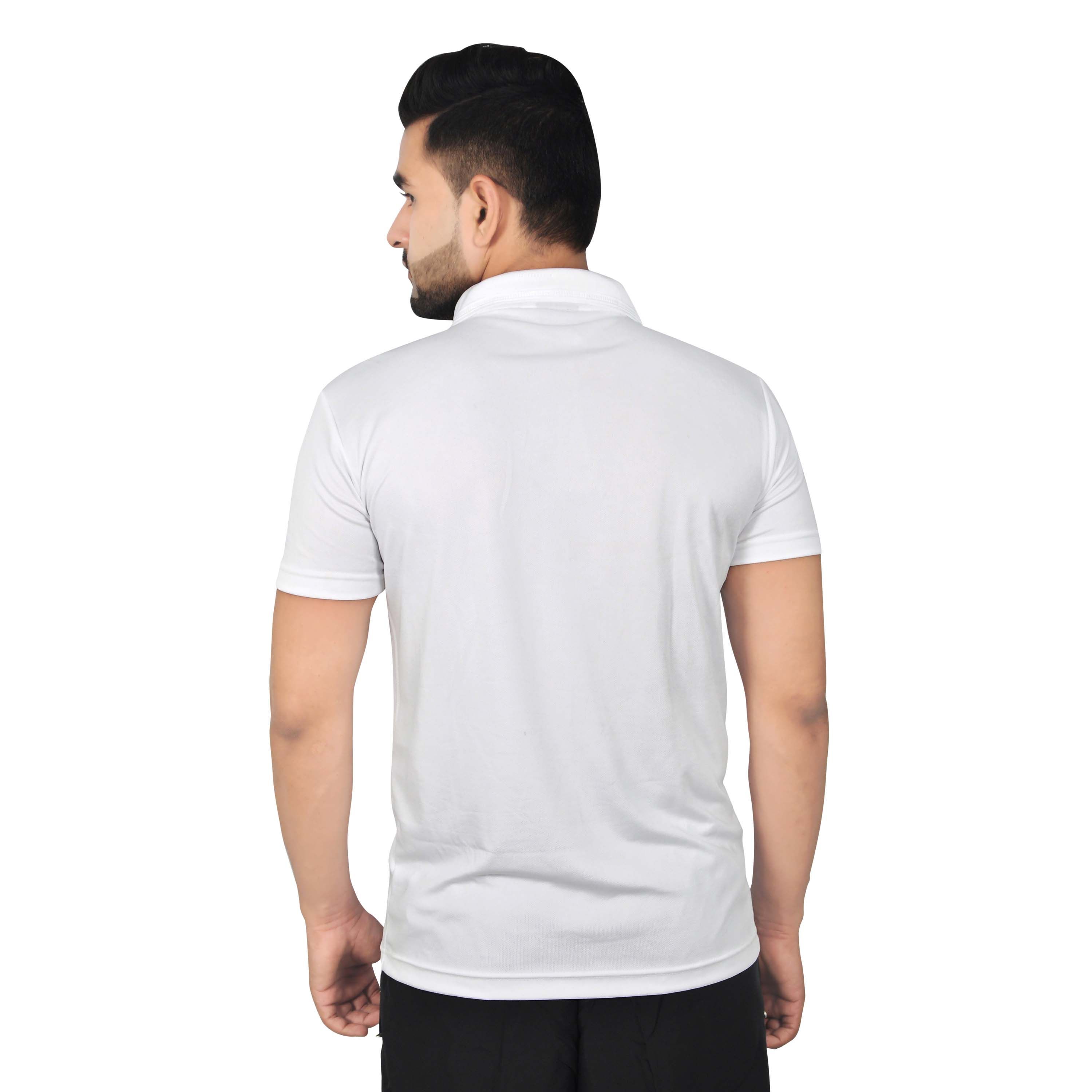 mens white polyester t shirts