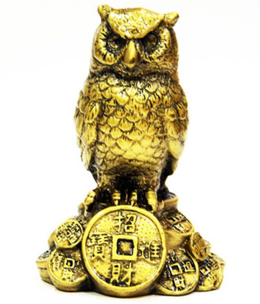     			Arina Collection Yellow Feng Shui Owl A Symbol Of Wisdom And Protection From Evil