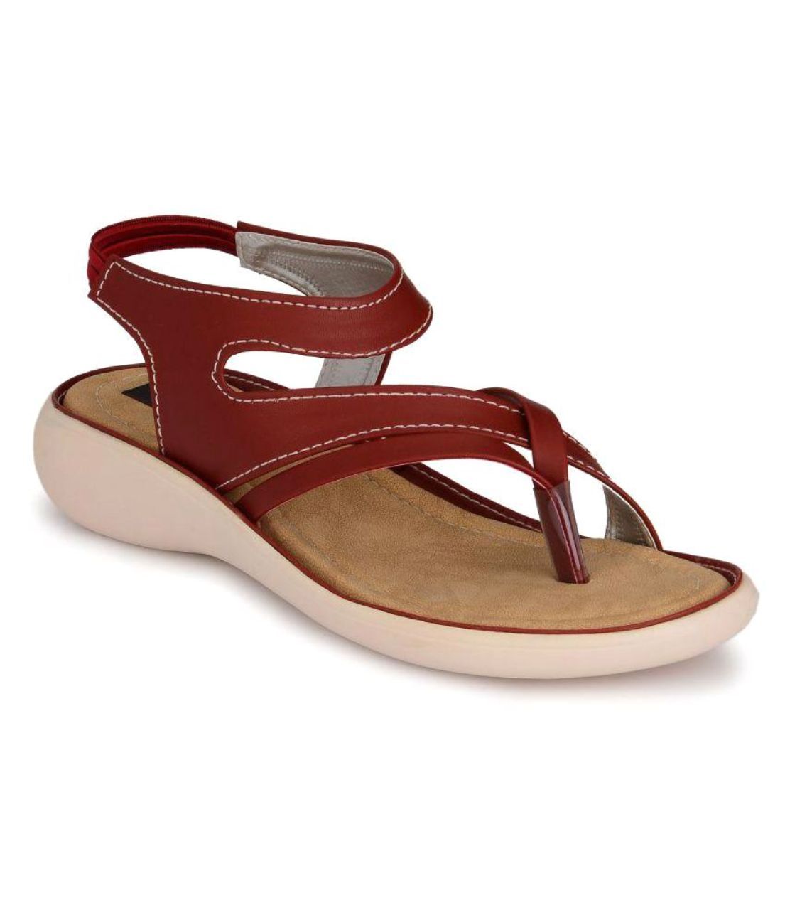 maroon pointed flats