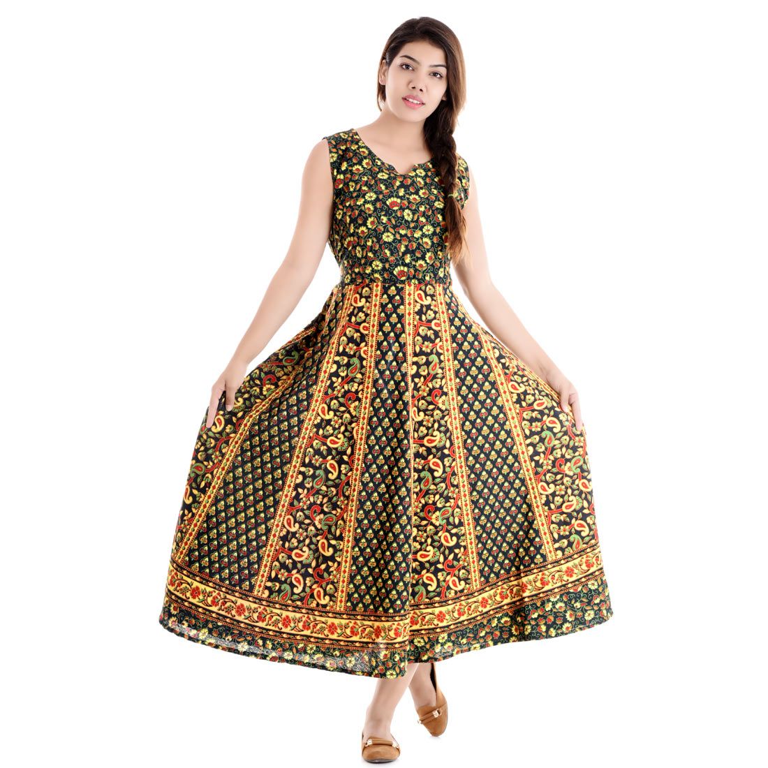 multi color gown