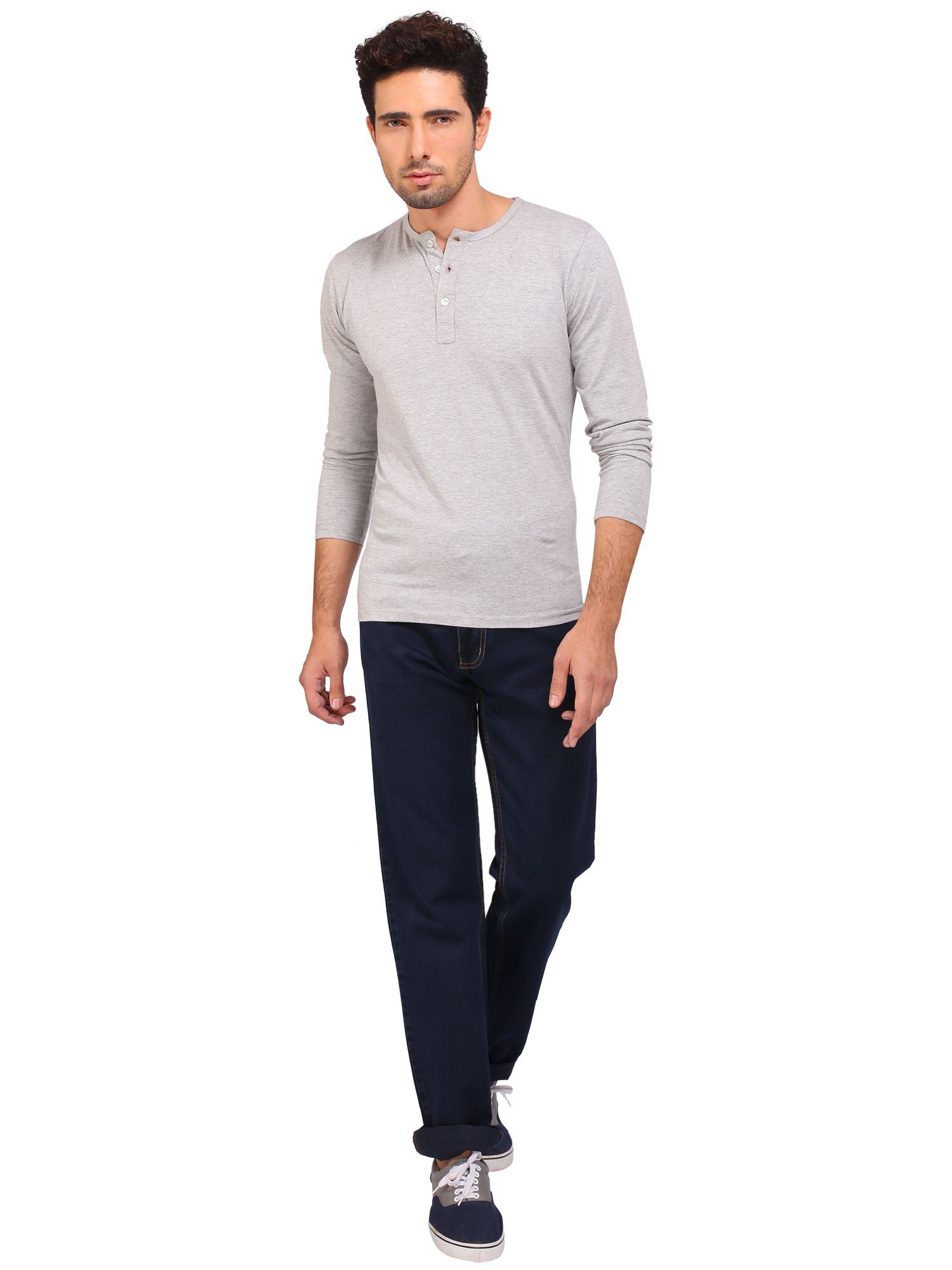 mid blue relaxed flare jeans