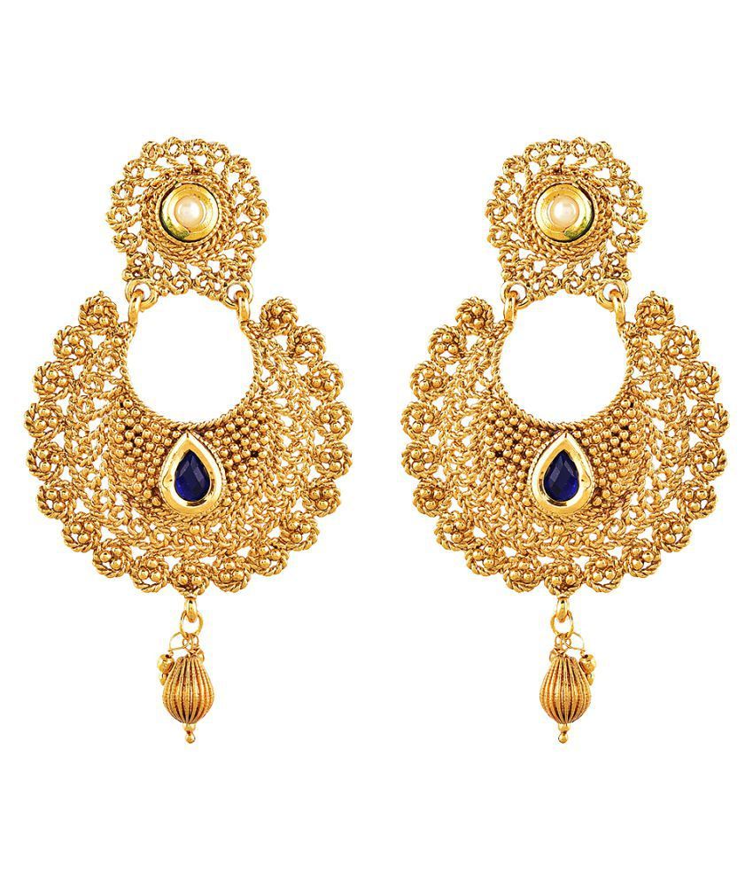     			Zeneme Jewellery Valentine Collection Dangle Drop Style Fancy Party Wear Earrings for Girls and Women