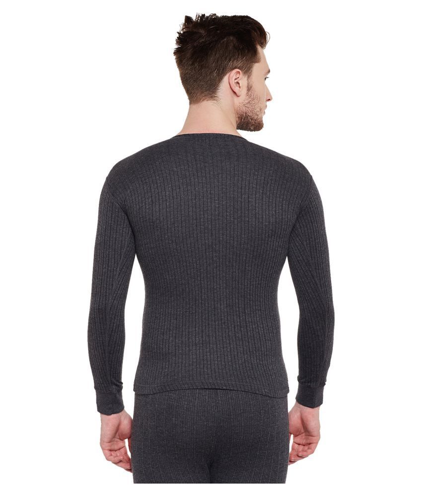 dark grey thermal shirt