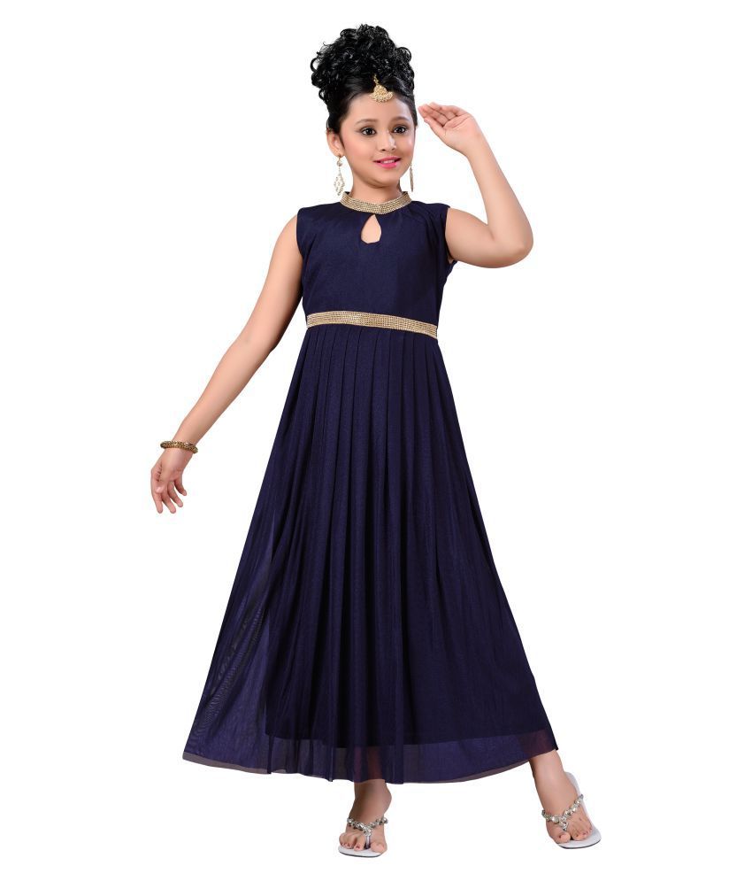 navy net dress