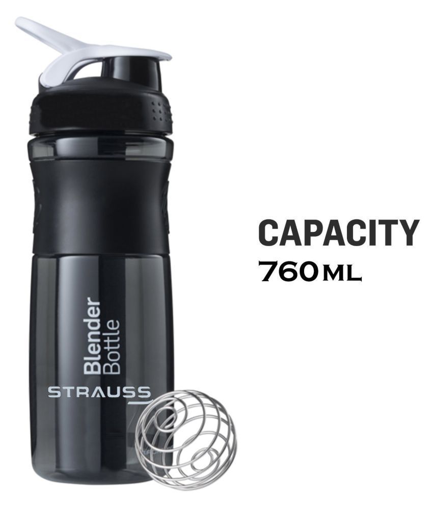 Strauss Blender Shaker Bottle 760ml, (Black) Buy Online at Best Price