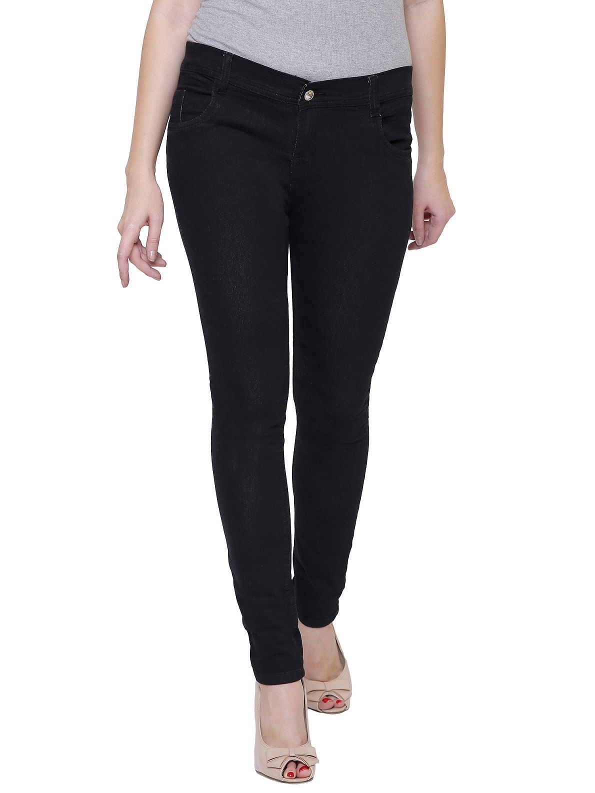 Nj's Denim Jeans - Black - Buy Nj's Denim Jeans - Black Online at Best