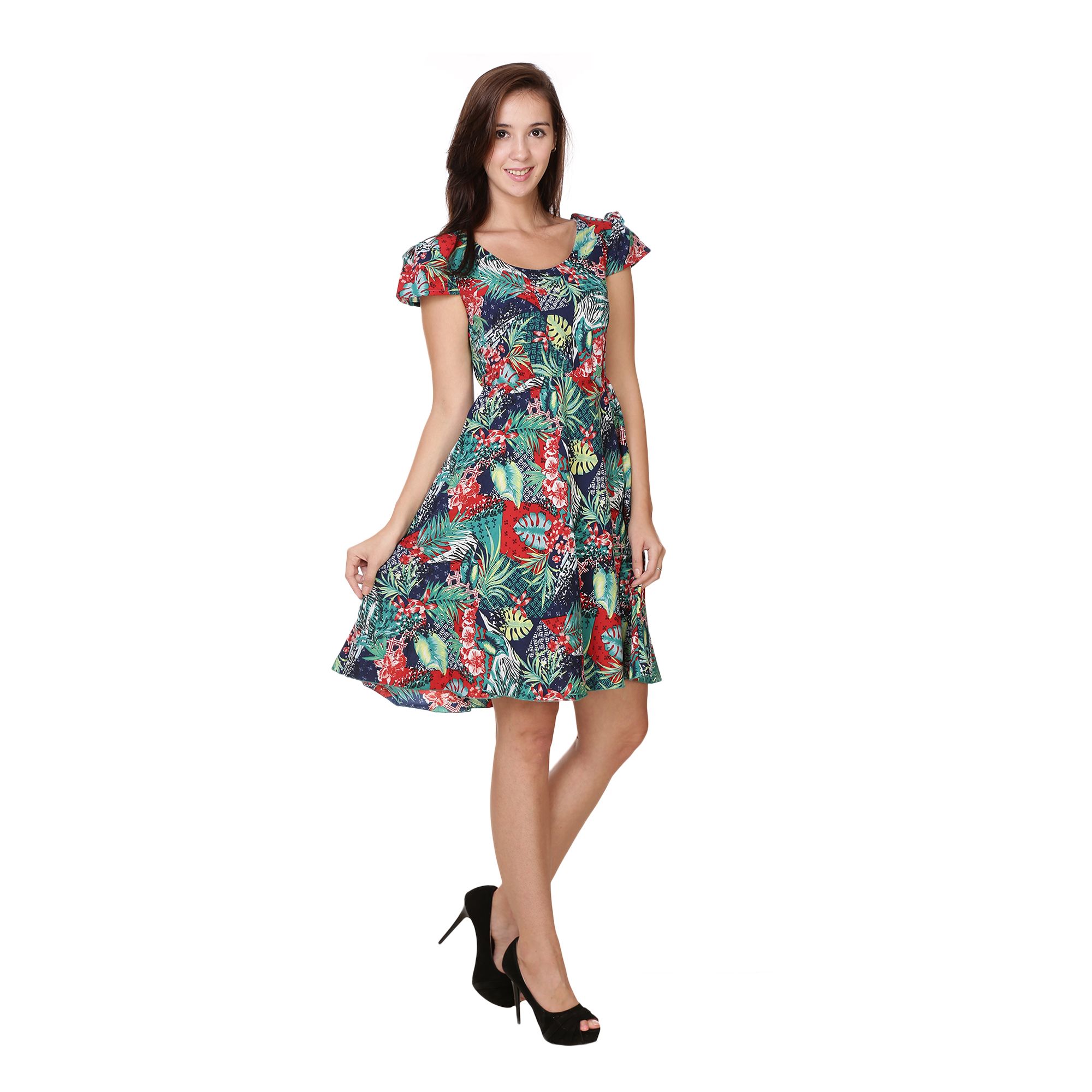 multi color gown