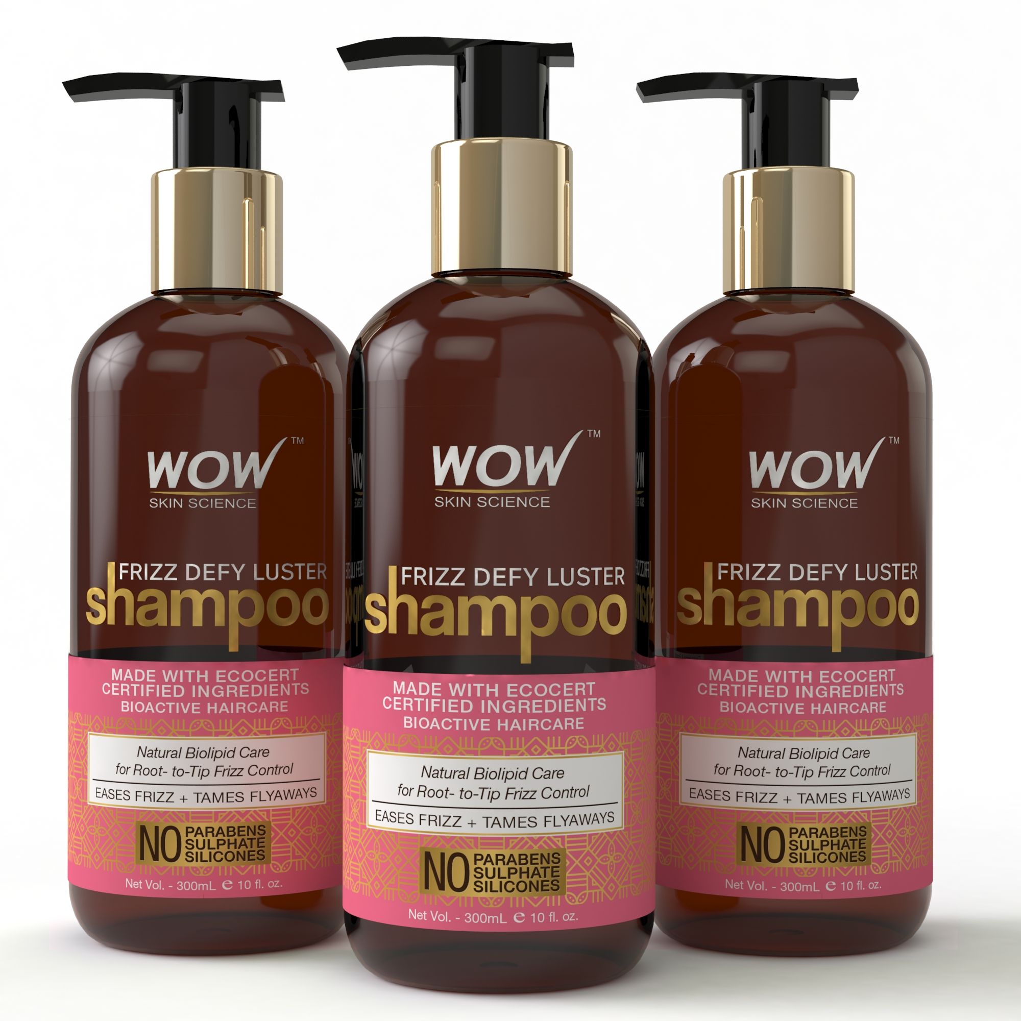 WOW Skin Science Frizz Defy Luster Shampoo Shampoo 300 ml