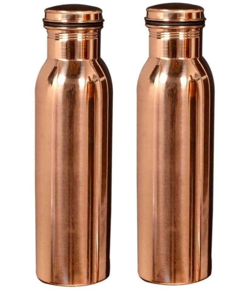     			ZCI Brown 1000 ml Water Bottle Set of 2