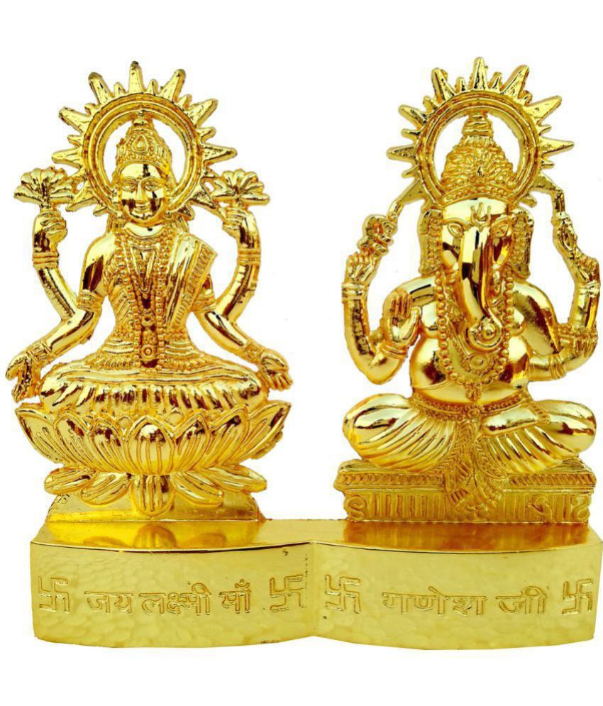     			King & Queen Laxmi Ganesh Brass Idol