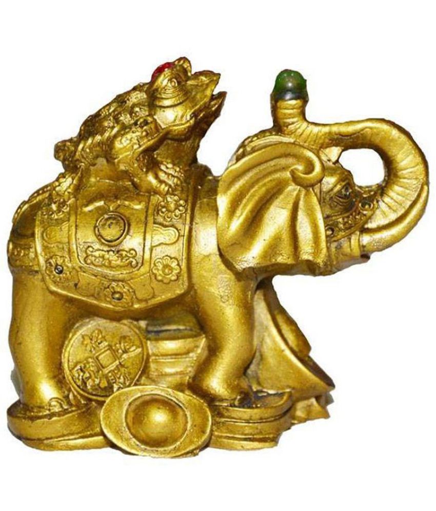     			King & Queen Fengshui Money Frog On Elephant