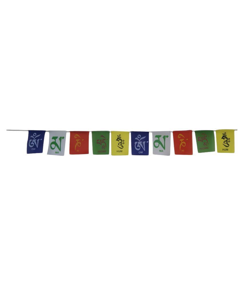     			King & Queen  Multicolour Tibetian Buddhist Prayer Flag for Car & Bike