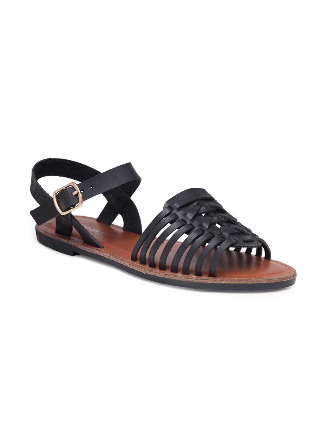 London Rag Black Floater Sandals Price in India- Buy London Rag Black ...