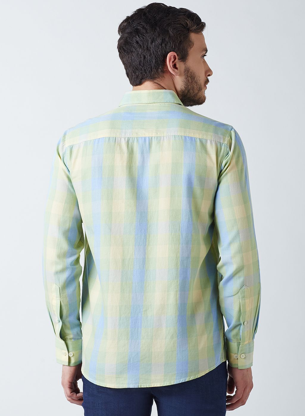 pretty green slim fit shirt