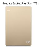 Seagate Backup Plus Slim 1TB Portable External Hard Drive & Mobile Device Backup (Gold)