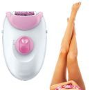 SJ 2 in 1 Corded Epilator Ladies Body Hair Remover Eyebrow Epilator Shaver Trimmer Razor Clipper for women -66 Epilator ( White & Pink )