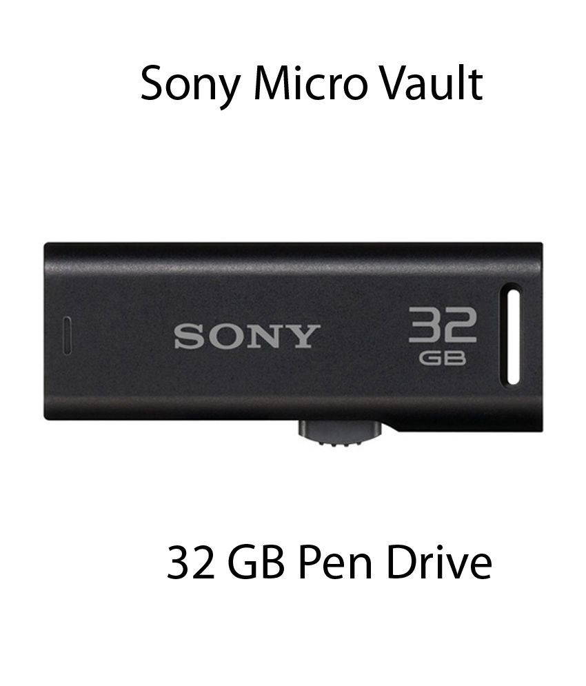     			Sony Micro Vault 32GB USB 2.0 Utility Pendrive Black