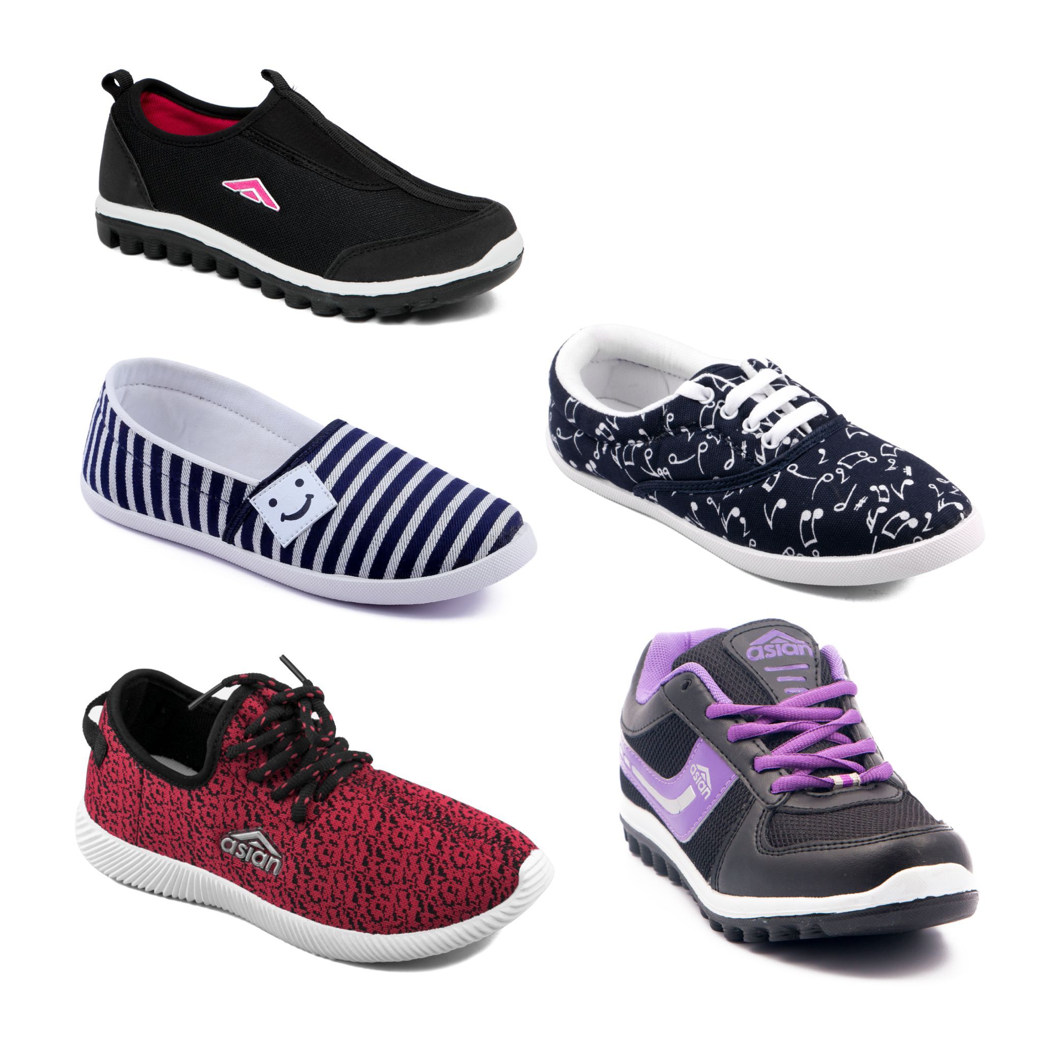 Asian Multi Color Casual Shoes Price In India Buy Asian Multi