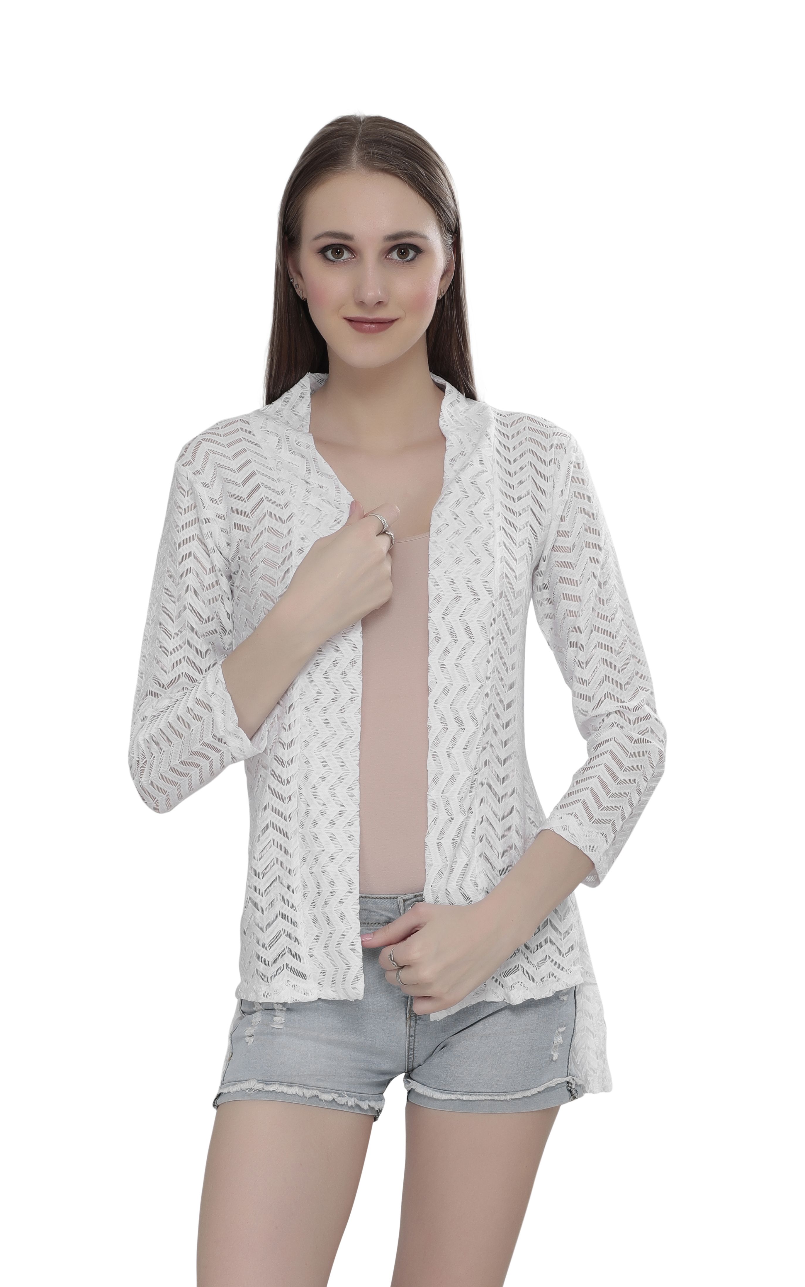 Buy Sweekash Net Shrugs White Online at Best Prices in India Snapdeal