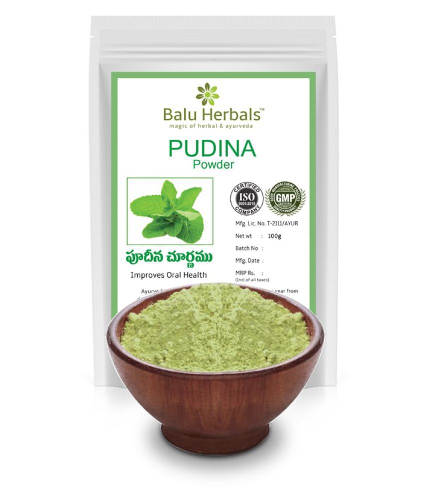     			Balu Herbals Pudina Powder 100G Powder 100 gm