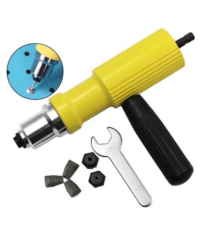 Drillpro Electric Riveter Nut Gun Riveting Tool Metal Cordless Riveting