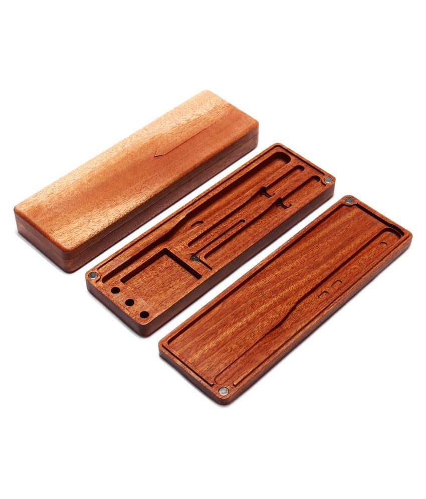 Logend Wood Case For TS100 Soldering Iron Pear Mahogany Irons Wooden