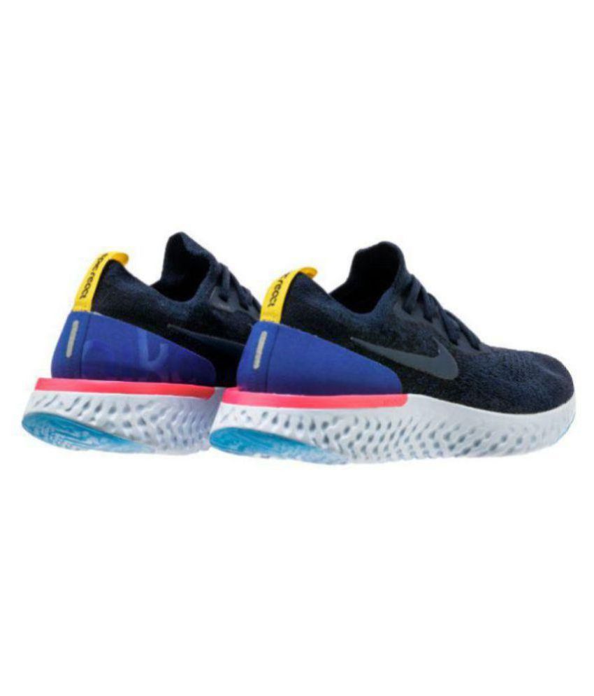 nike epic react blue casual shoes