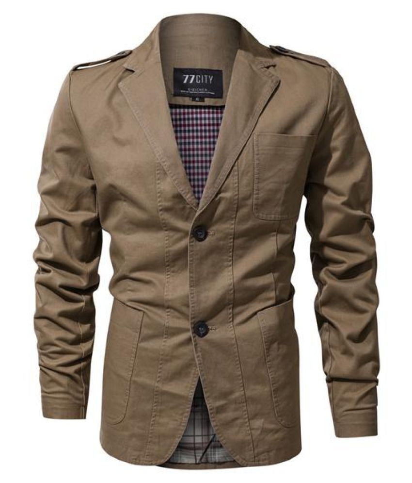 cotton casual blazer mens