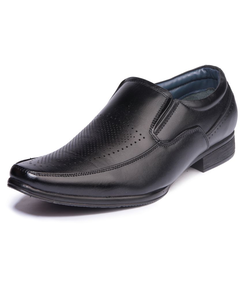 KHADIM Slip On Genuine Leather Black Formal Shoes Price in India- Buy ...