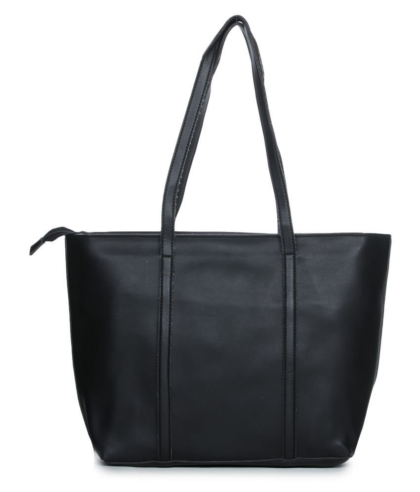Aber & Q Black P.U. Shoulder Bag - Buy Aber & Q Black P.U. Shoulder Bag ...