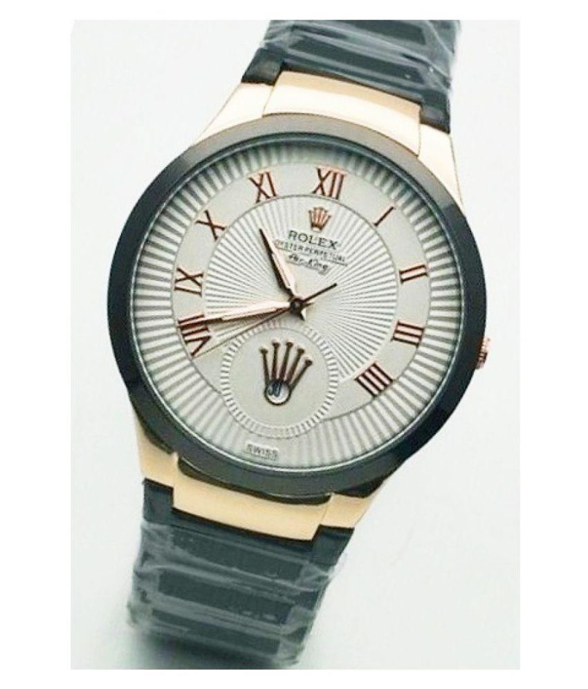 shop in style Rolex Gold black Analog mens watch Price in  