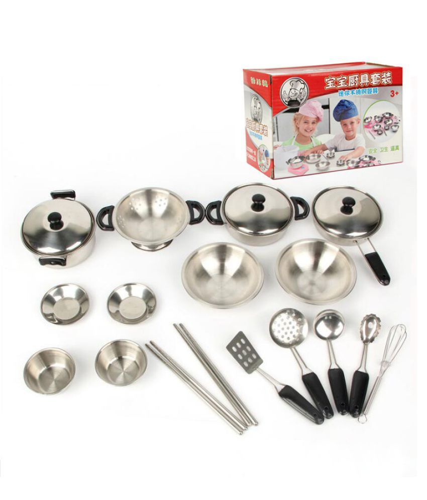 Babychic 1 Set Anti Fall Stainless Steel Cooking Children Kitchen Set Baby Toy Buy Babychic 1 Set Anti Fall Stainless Steel Cooking Children Kitchen Set Baby Toy Online At Low Price Snapdeal