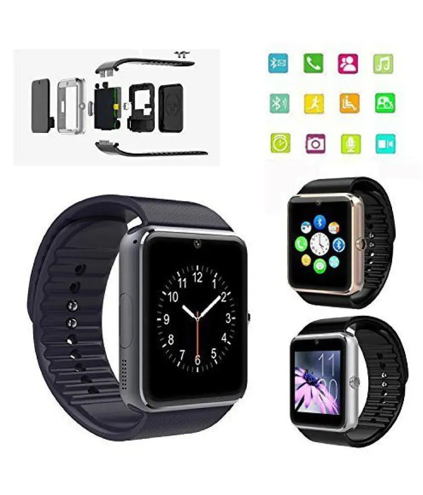 Newest GT08 Bluetooth Smart Watch NFC Wrist Phone Mate with SIM SD Card  Slot Touch Screen Waterproof Smartwatch for IPhone Andorid | Wish