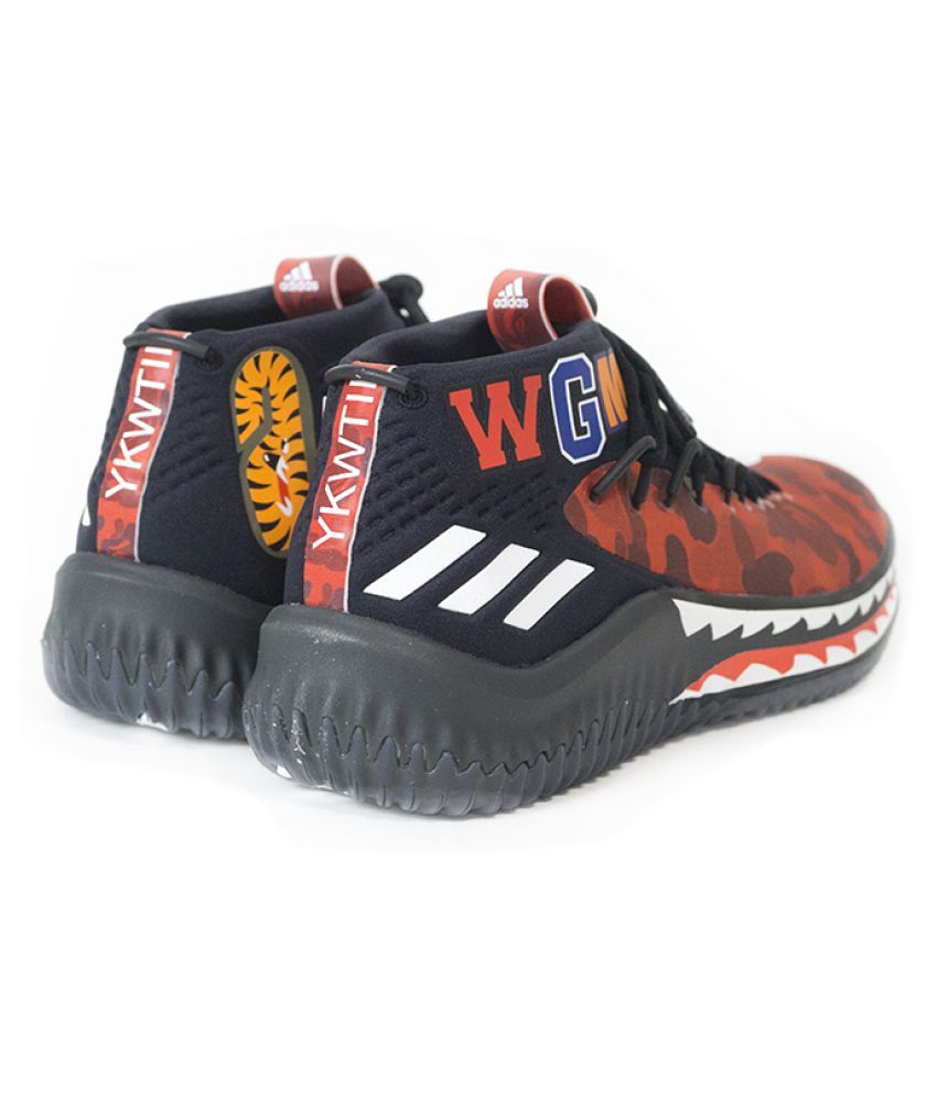 Adidas ORIGNAL�S DAME 4 BAPE 2019 Running Shoes Red Buy Adidas ORIGNAL�S DAME 4 BAPE 2019 Running Shoes Red Buy