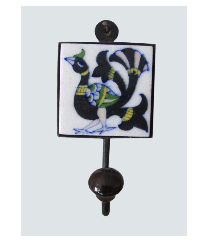 Buy Traditional Metal Ceramic Tile Hanger Single Medium Pecock