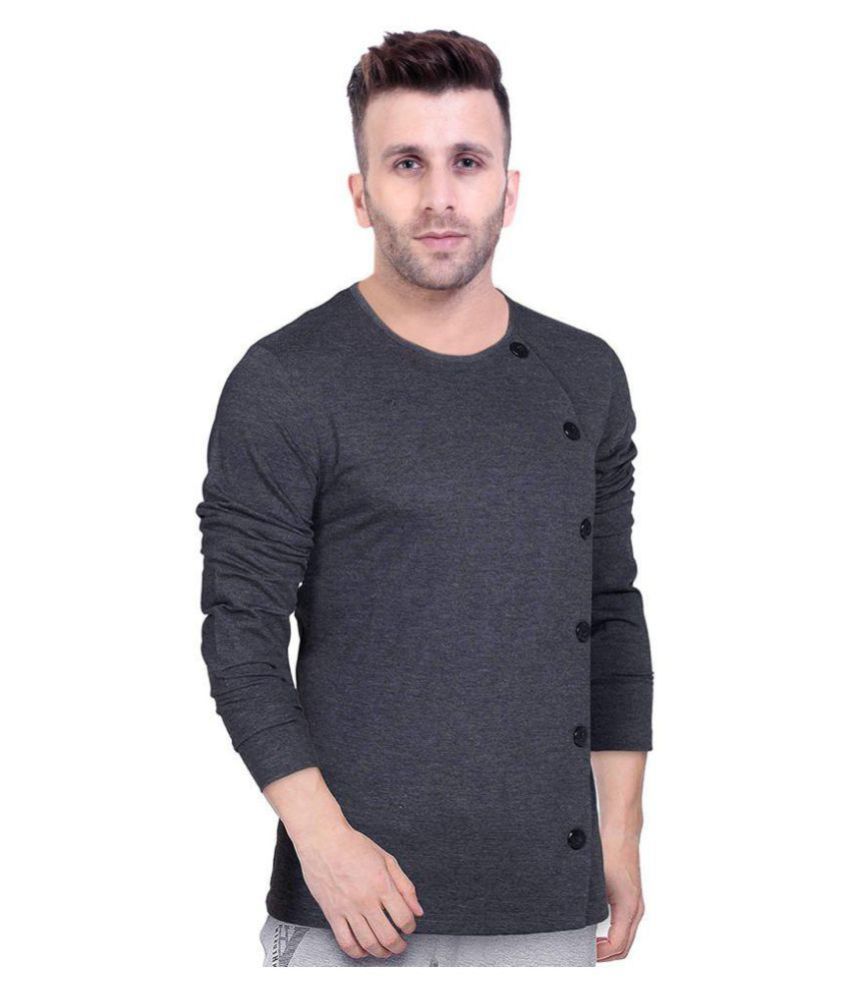 Try This Grey Full Sleeve T Shirt Pack Of 1 Buy Try This Grey Full