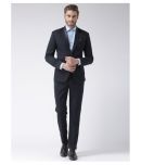 Hangup Blue Solid Party 2 Piece Suits