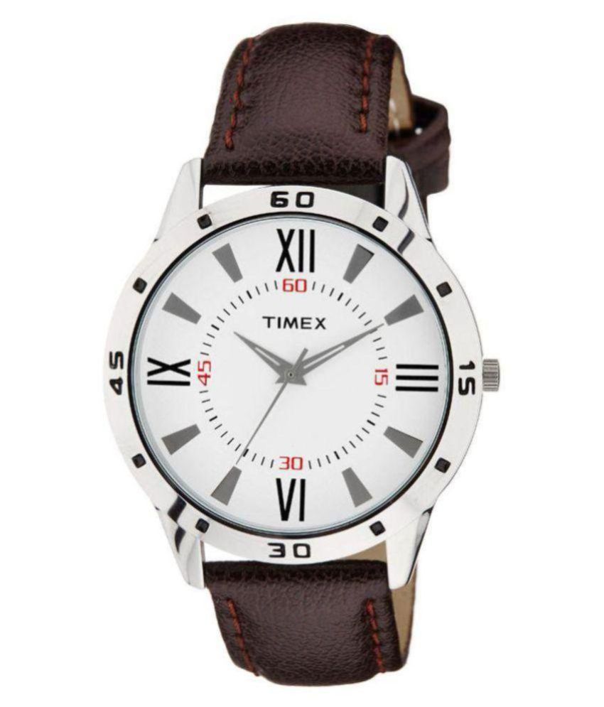 timex tw00zr112 leather analog