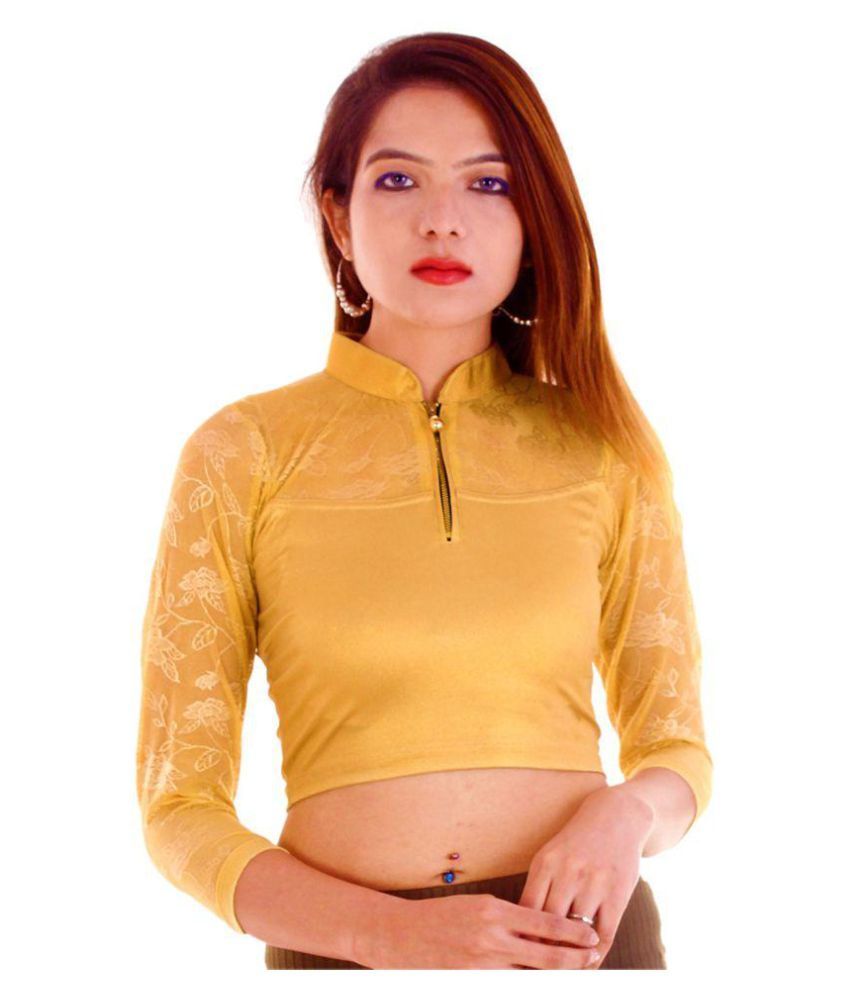 gold shimmer long sleeve top