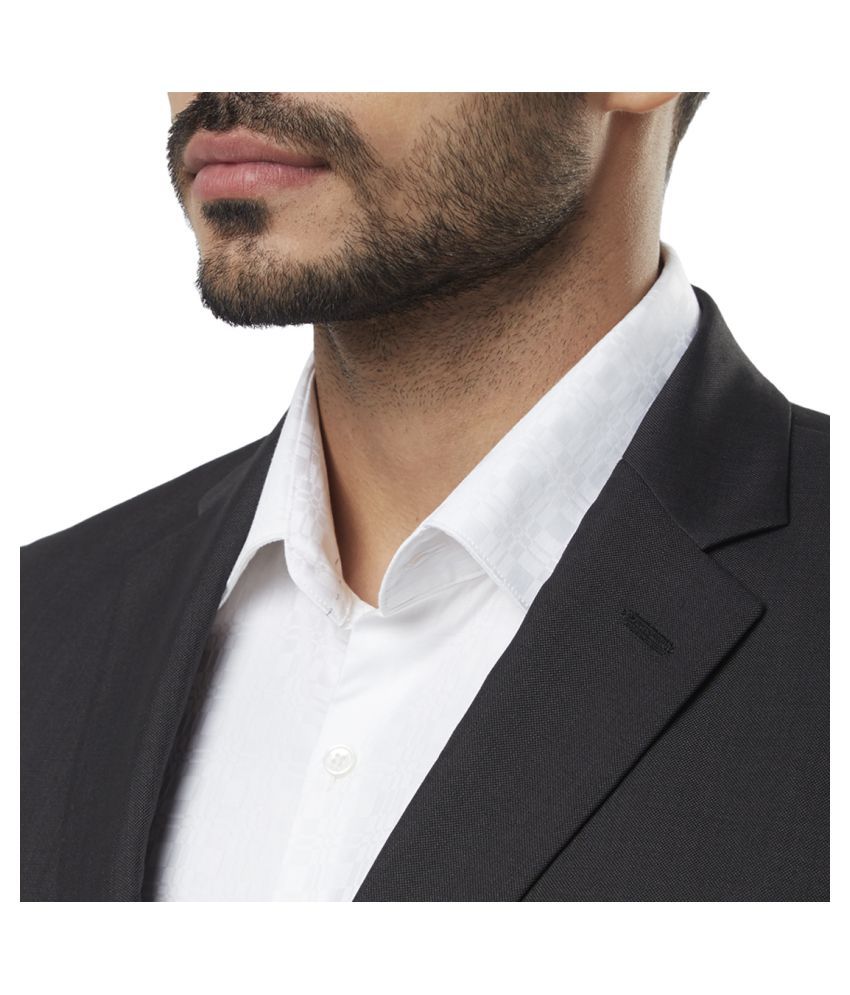 Raymond Black Solid Formal Suit Buy Raymond Black Solid Formal Suit