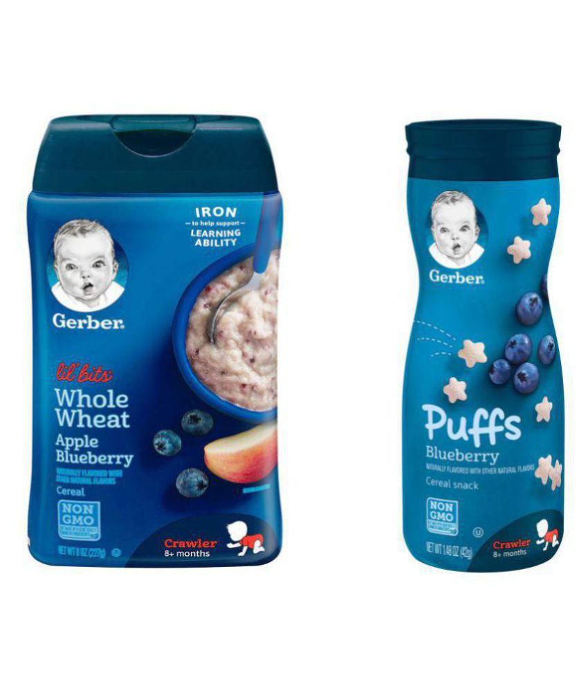     			Gerber Baby Food APPLE,BLUEBERRY Infant Cereal for 6 Months + ( 269 gm )