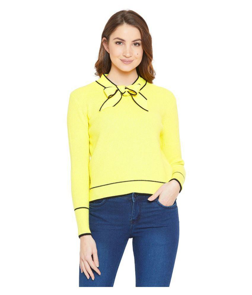 Buy Camey Acrylic Yellow Pullovers Online at Best Prices in India ...
