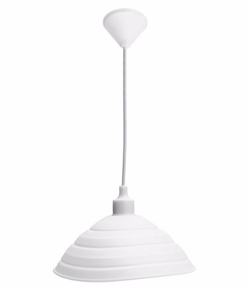 E27 Modern Silicone Home Ceiling Rose Pendant Lamp Light Bulb