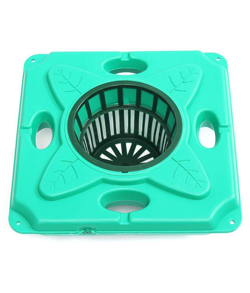 Pond/Water Plant Pot Floating Grow Bed Island W/ Basket For Garden Fish