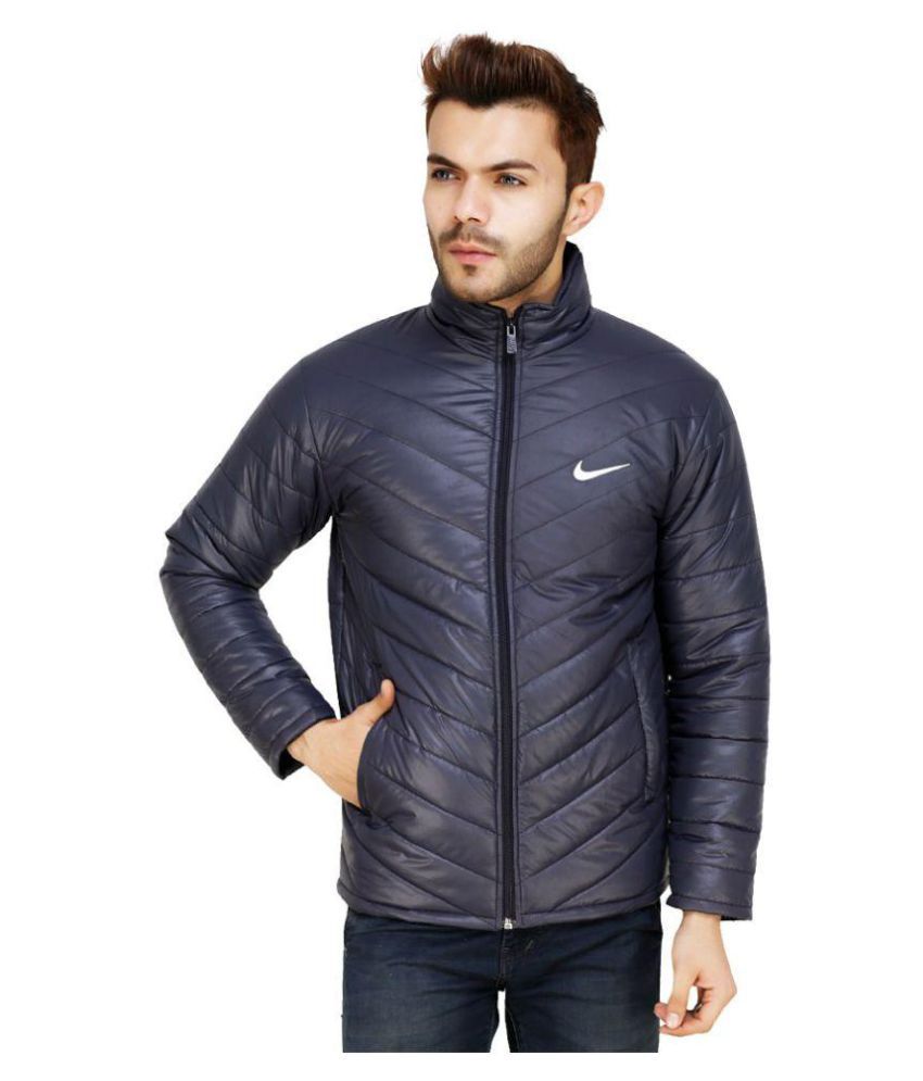 Nike Navy Polyester Fleece Jacket - Buy Nike Navy ...