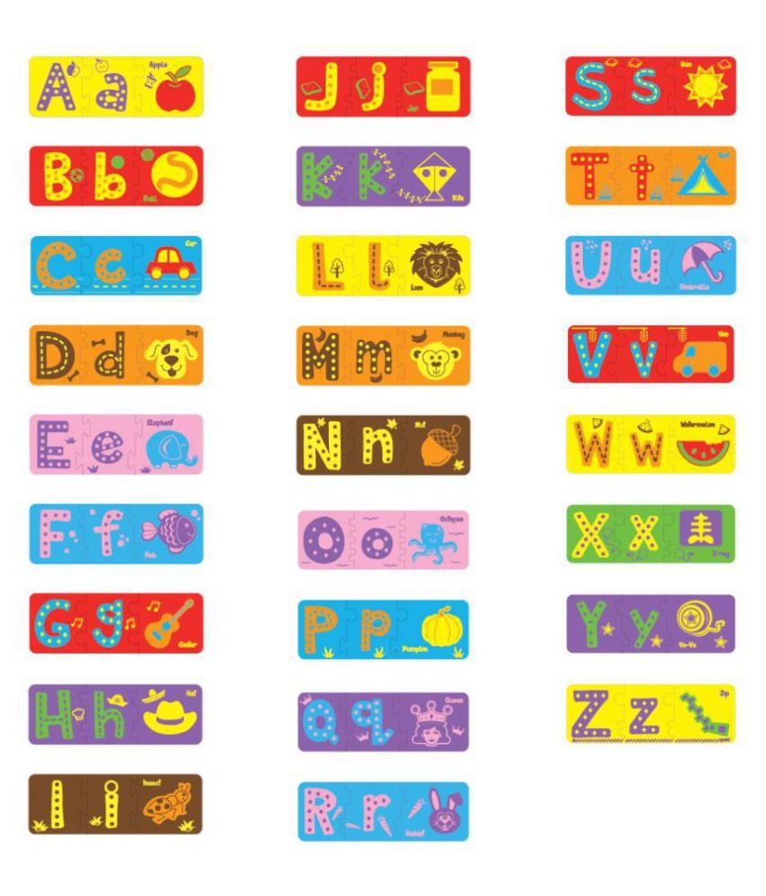 Alpha Puzzle Selfcorrecting puzzle to learn Alphabets from A to Z