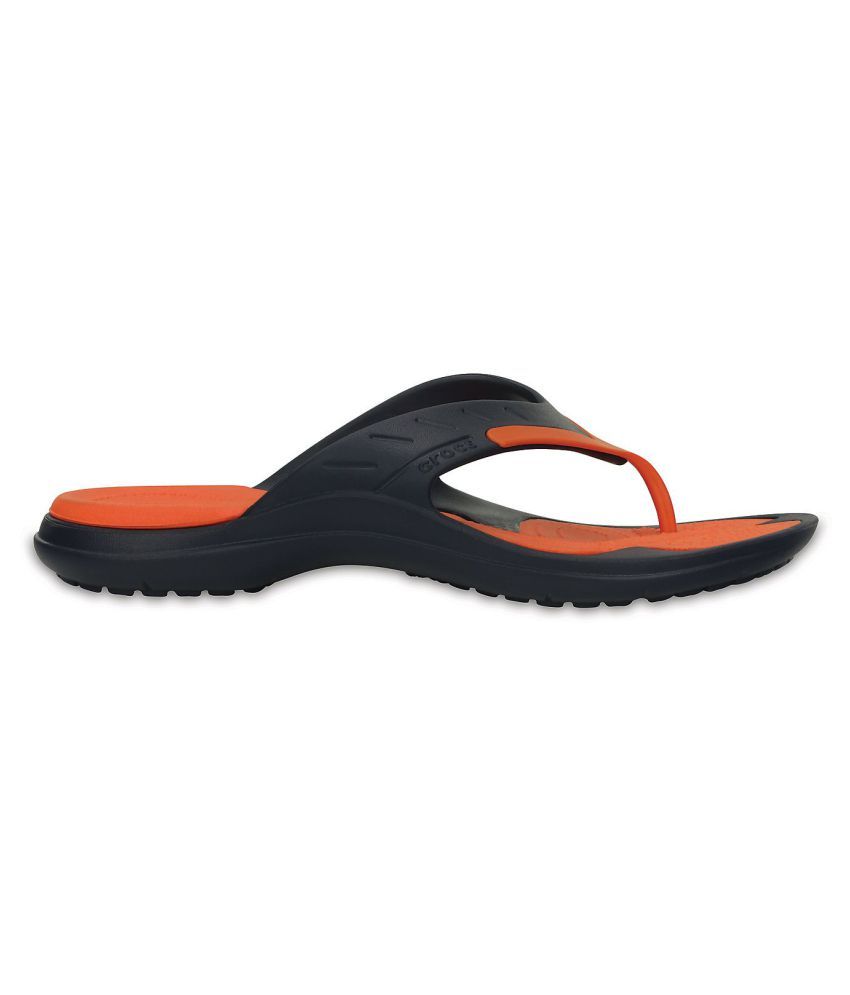 Crocs Relaxed Fit Navy Thong Flip Flop Price in India- Buy Crocs Relaxed Fit Navy Thong Flip 